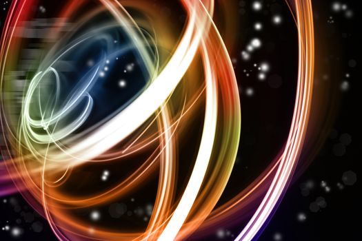 Swirly lines bright abstract background