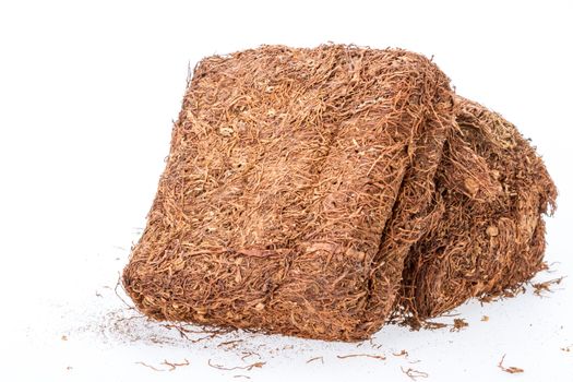 Chewing tobacco pack on white background