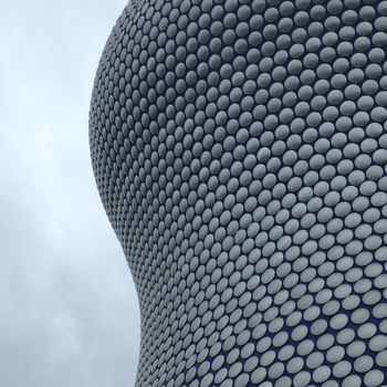 Building made of silver circles