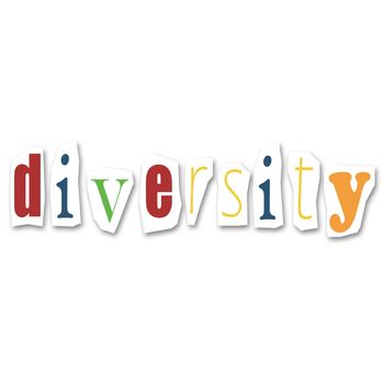 creative divided word - Diversity