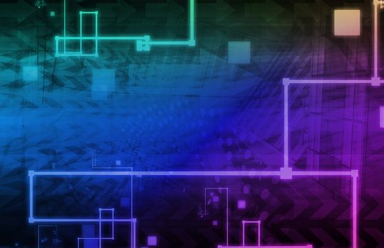 A Technology Industry Network As a Wallpaper
