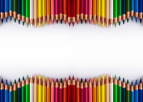 school supplies - pencils color closeup