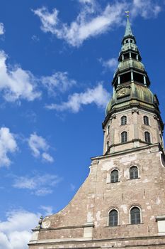 The magnificent St. Peter's Church in Riga, Latvia.