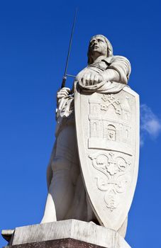 Statue of Saint Roland in Riga, Latvia.