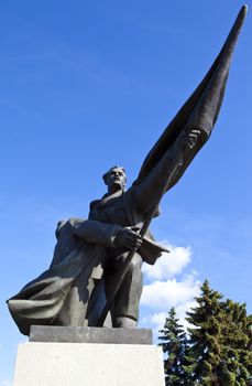 A monument commemorating the events which took place in Riga on 13th January 1905 - also known as Bloody Sunday.  The monument is situated along the east bank of the Daugava River in Riga, Latvia.