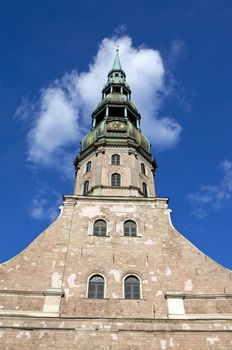 The magnificent St. Peter's Church in Riga, Latvia.