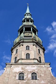 The magnificent St. Peter's Church in Riga, Latvia.