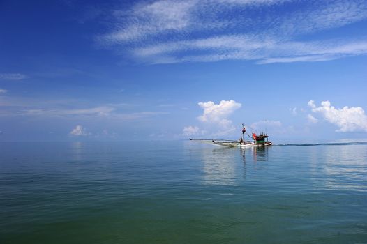 Fishing Boat at Trat in Thailand