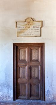 Washington Irving Plaque Wall Door Alhambra Granada Andalusia Spain  Room where Washington Irving, famous American, author,  Lived and Wrote about Granada and Spain