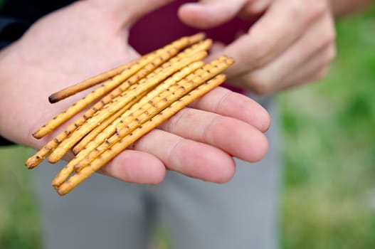 Offering salty sticks