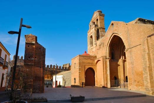 Square in the village of Nieba, Andalusia, Spain