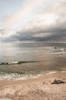 Beautiful sky and beach in Laguna Beach, California