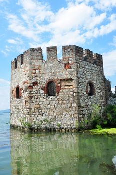 serbia country tourism landmark Golubac Fortress detail