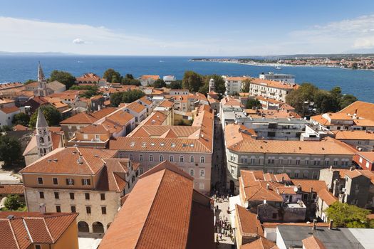 Panorama of Zadar - view from cathedral tower