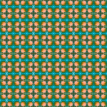 Digital computer graphic - seamless decorative ornament with a crosses for design.
