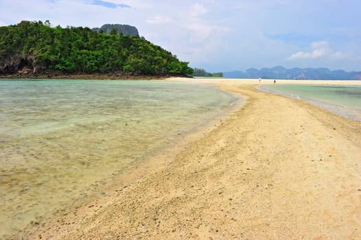 Beautiful beach at Talay Waek Krabi, Thailand