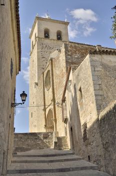 Church in Trujillo, a village of the province of Caceres, Spain.