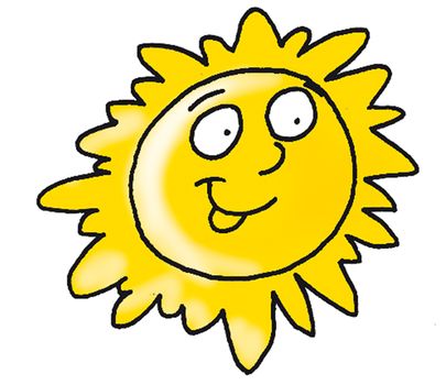 sole animato splende