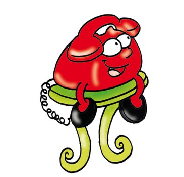 il telefono rosso animato,ride