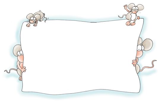 cornice con topi,messaggio