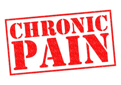 CHRONIC PAIN red Rubber Stamp over a white background.