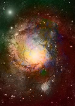 Small part of an infinite star field of space in the Universe.