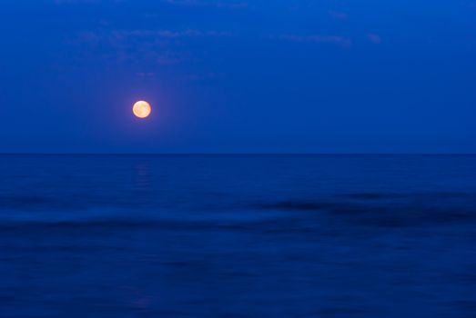 Full moon over the Black Sea