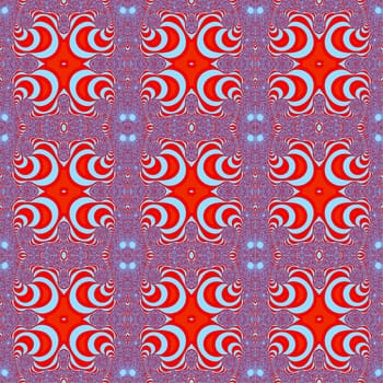 Digital computer graphic - seamless decorative pattern in a bright colors for design.