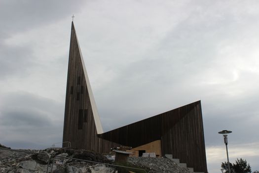 Church in building progress in Knarvik, Nordhordaland