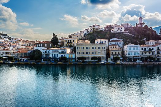 Greece, photo of the port of Poros island