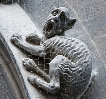 Gothic gargoyle on New Town Hall (Munich, Germany).