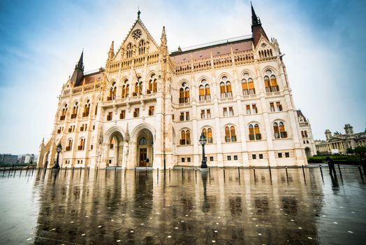 Hungarian Parliament building in Budapest, Hungary