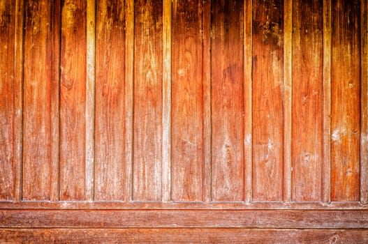 Old wooden wall a background