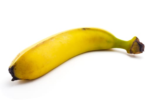 appetizing ripe banana isolated on white background