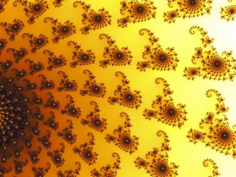 Digital computer graphic - rendering. Patterned fractal background for design.