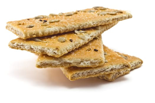 cracker with sugar, sesame and sunflower seeds