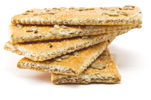 cracker with sugar, sesame and sunflower seeds