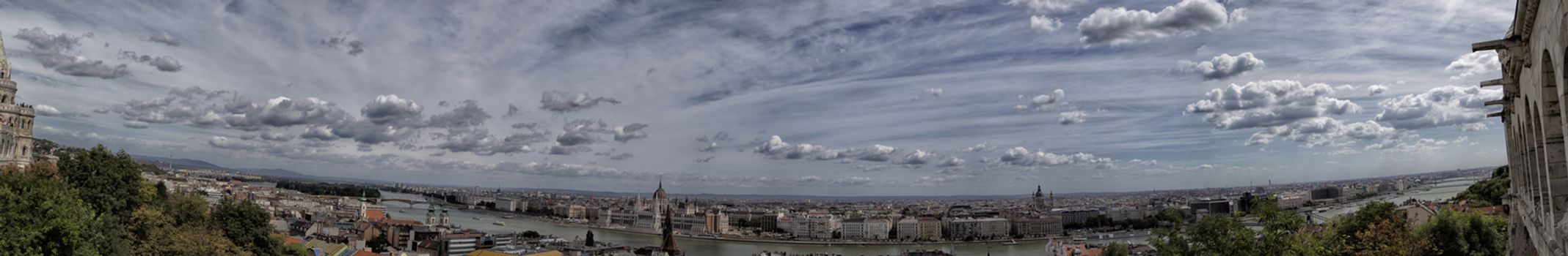 A  view of the Danube river in Budapest in Hungary