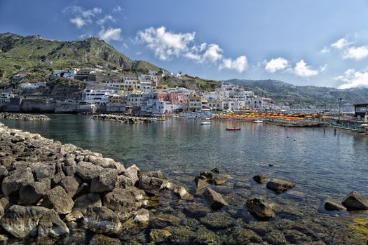 A view of Sant���Angelo in Ischia island in Italy