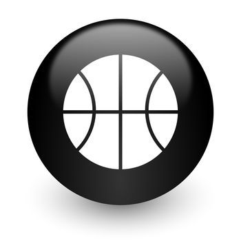 black glossy computer icon