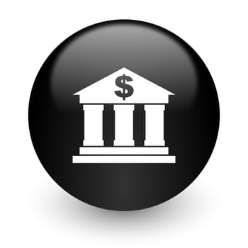 black glossy computer icon