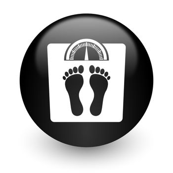black glossy computer icon