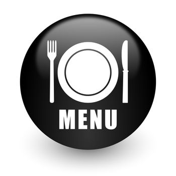 black glossy computer icon