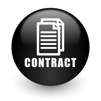 black glossy computer icon