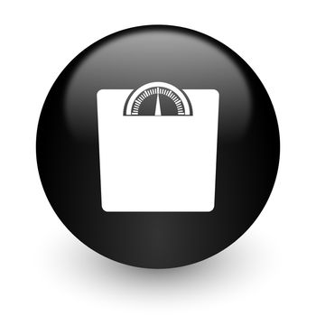black glossy computer icon