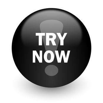 black glossy computer icon