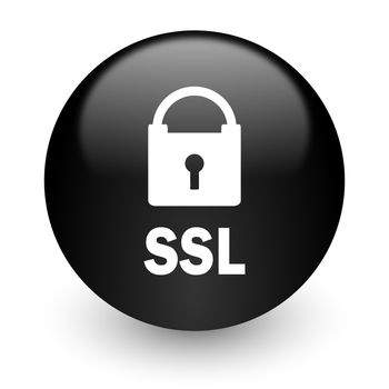 black glossy computer icon
