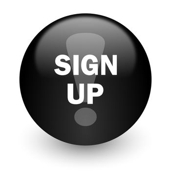 black glossy computer icon