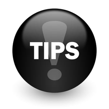 black glossy computer icon