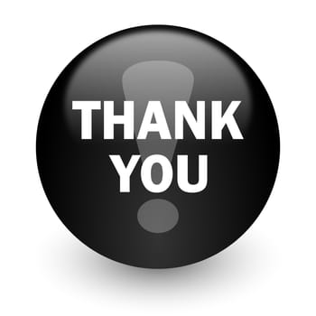 black glossy computer icon